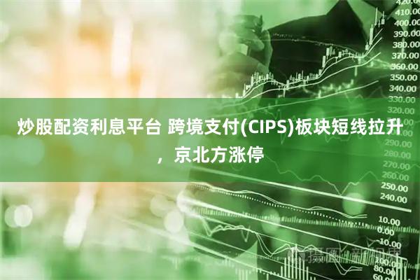 炒股配资利息平台 跨境支付(CIPS)板块短线拉升，京北方涨停
